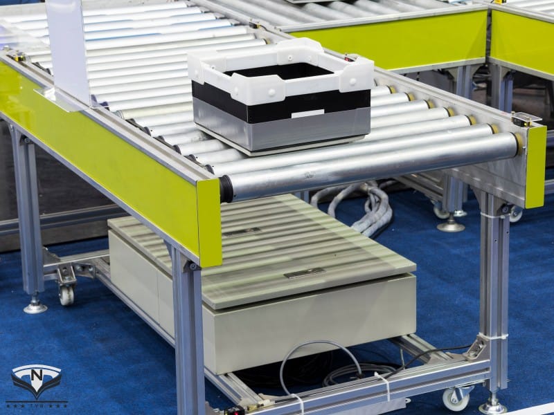 Băng tải con lăn khung nhôm theo tiêu chuẩn OSHA