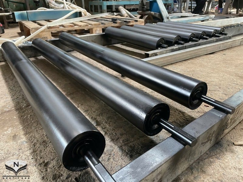 Con lăn thép phay 2 đầu trục