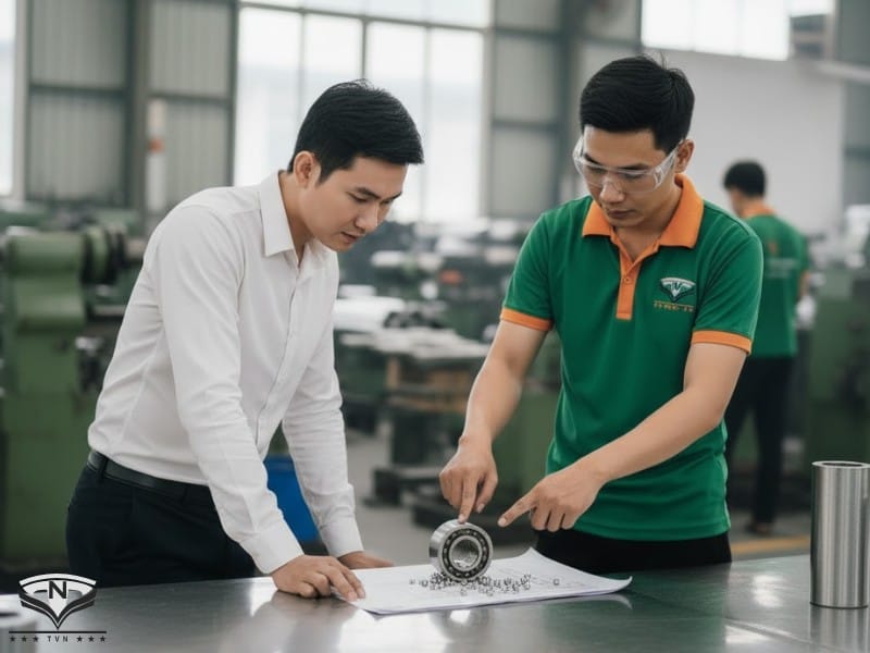 Vòng bi con lăn bị hư hỏng