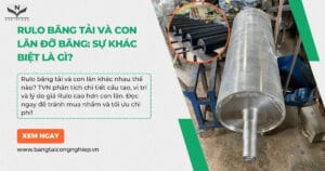 Rulo Băng Tải và Con Lăn Đỡ Băng: Sự Khác Biệt Là Gì