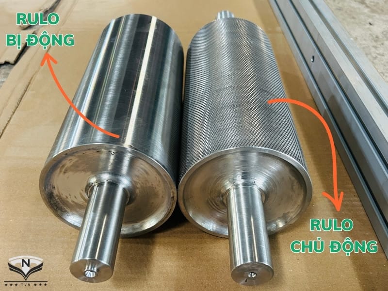 Hình ảnh Rulo chủ động và bị động trong băng tải