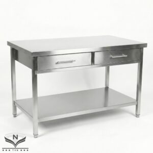 Mẫu bàn thao tác inox có ngăn kéo