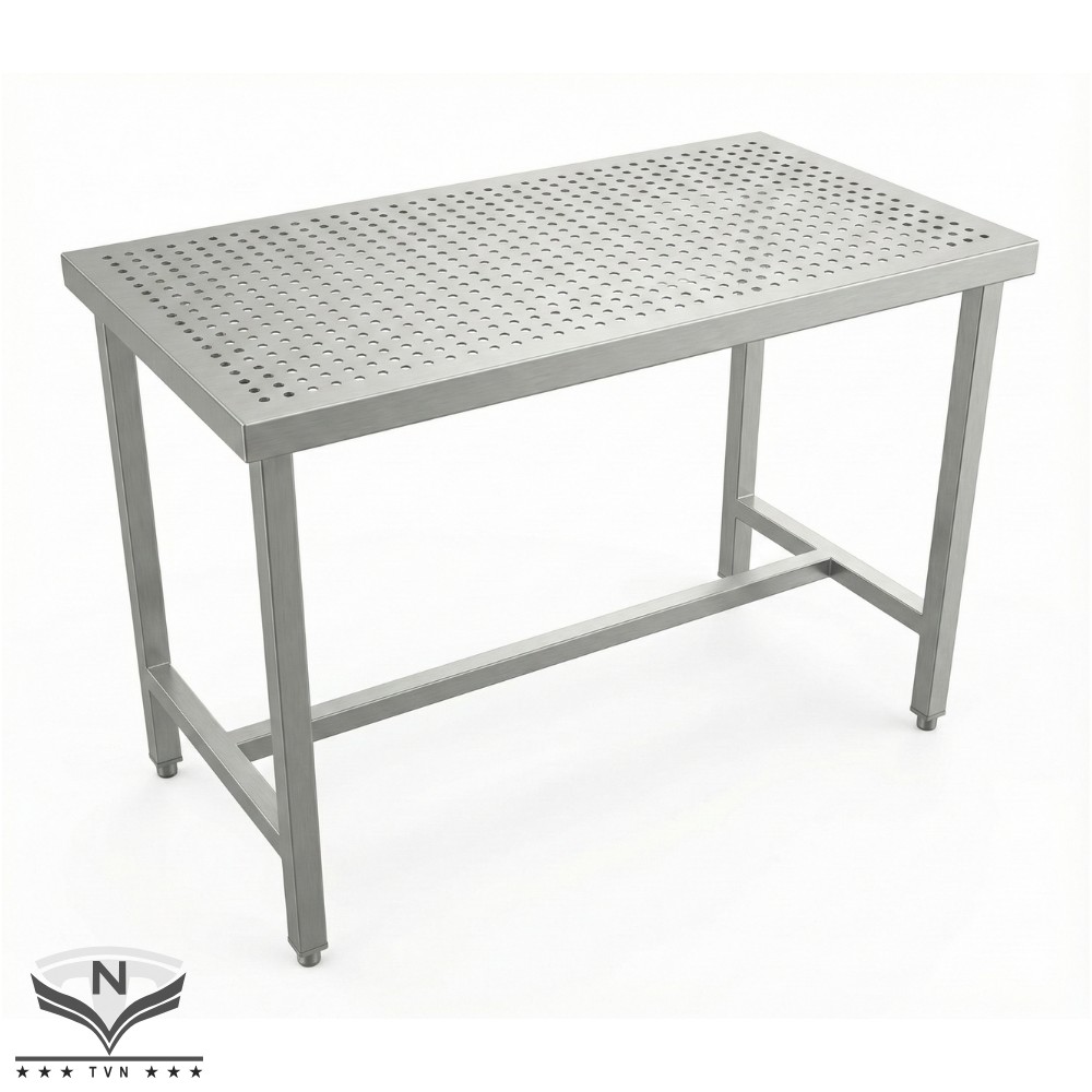 Mẫu bàn inox đục lỗ