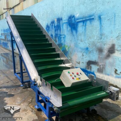 Băng tải cấp liệu PVC dán gân T