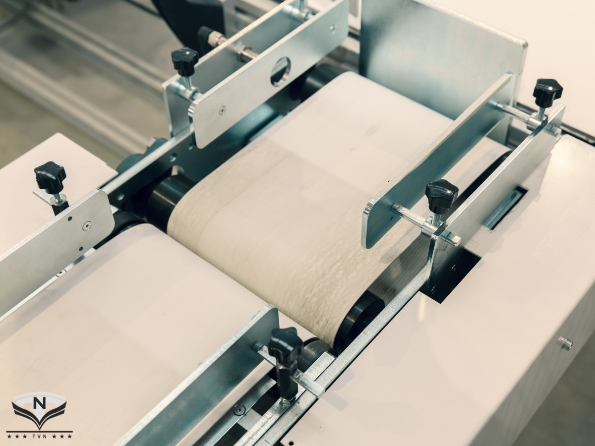 Băng tải PVC trắng dùng vận chuyển thực phẩm đóng gói và nông sản khô